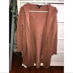 Forever 21 Long Hooded Cardigan